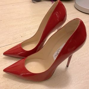BRAND NEW RED PATENT LEATHER JIMMY CHOOS👠